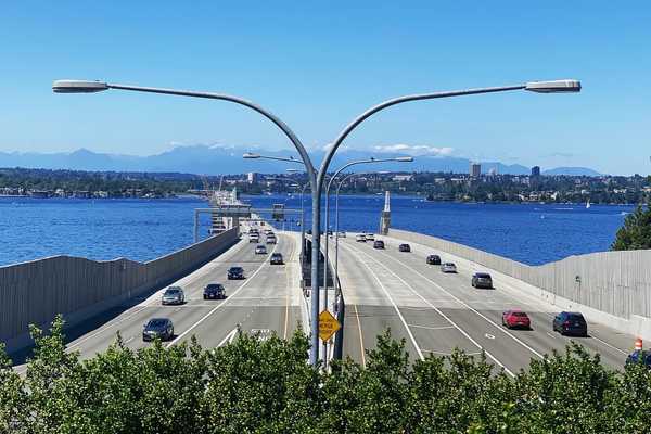 Looking West over the bridge